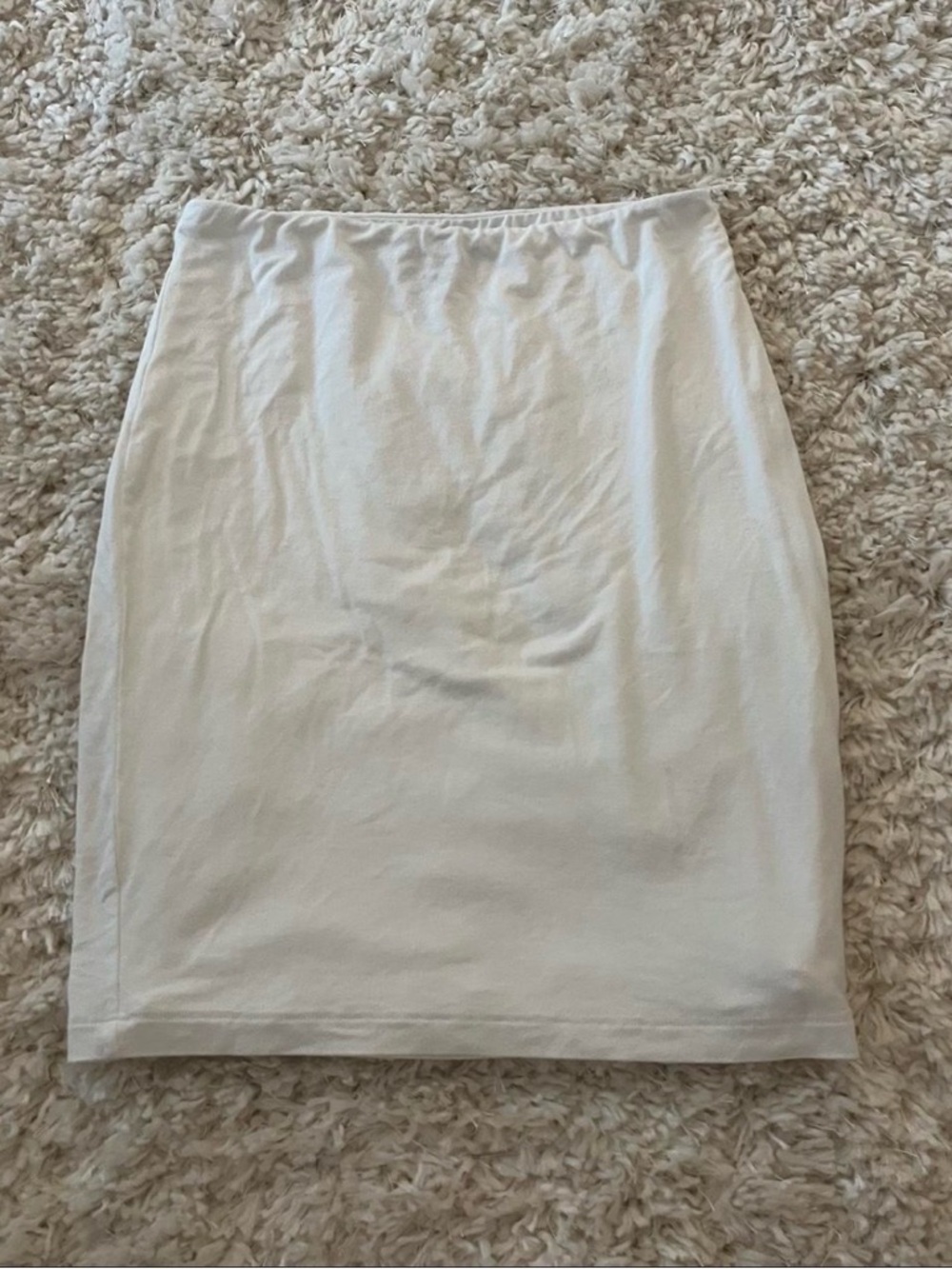 Lulu's Cream Midi Pencil Skirt